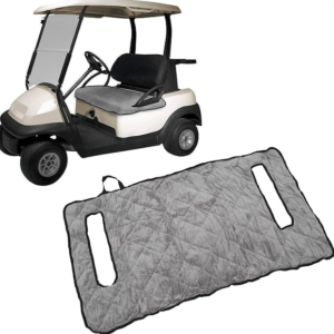 khaki golf cart seat cover (premium comfort series)