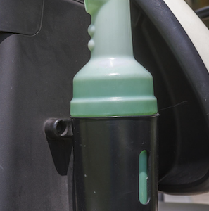 golf cart sand bottle holder with mount bracket